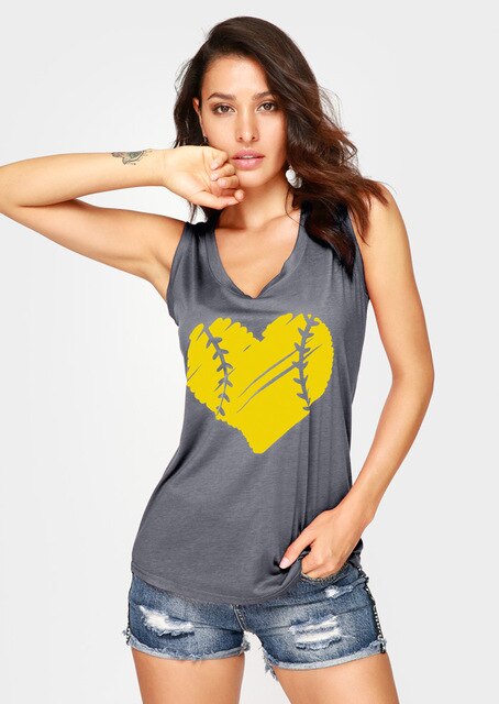 Baseball Heart O-Neck