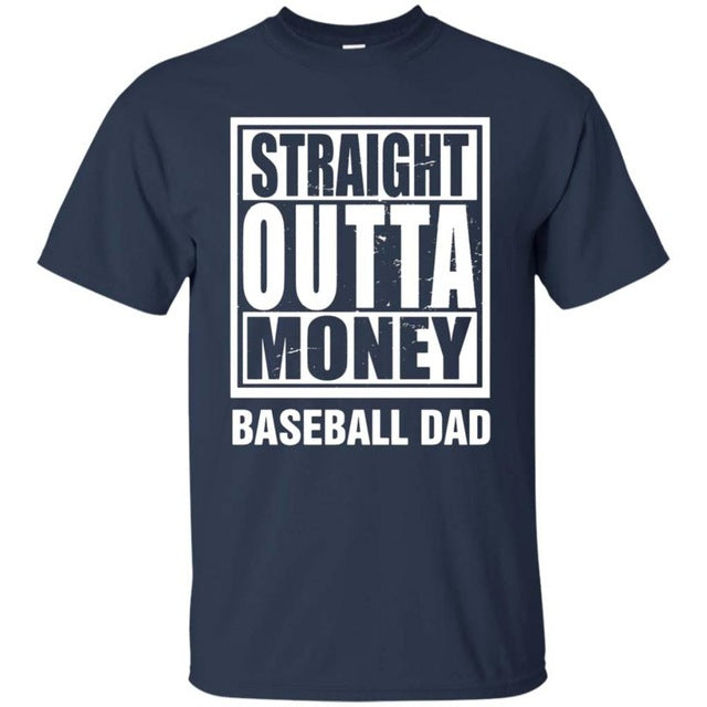 Straight Outta Money Baseball Dad